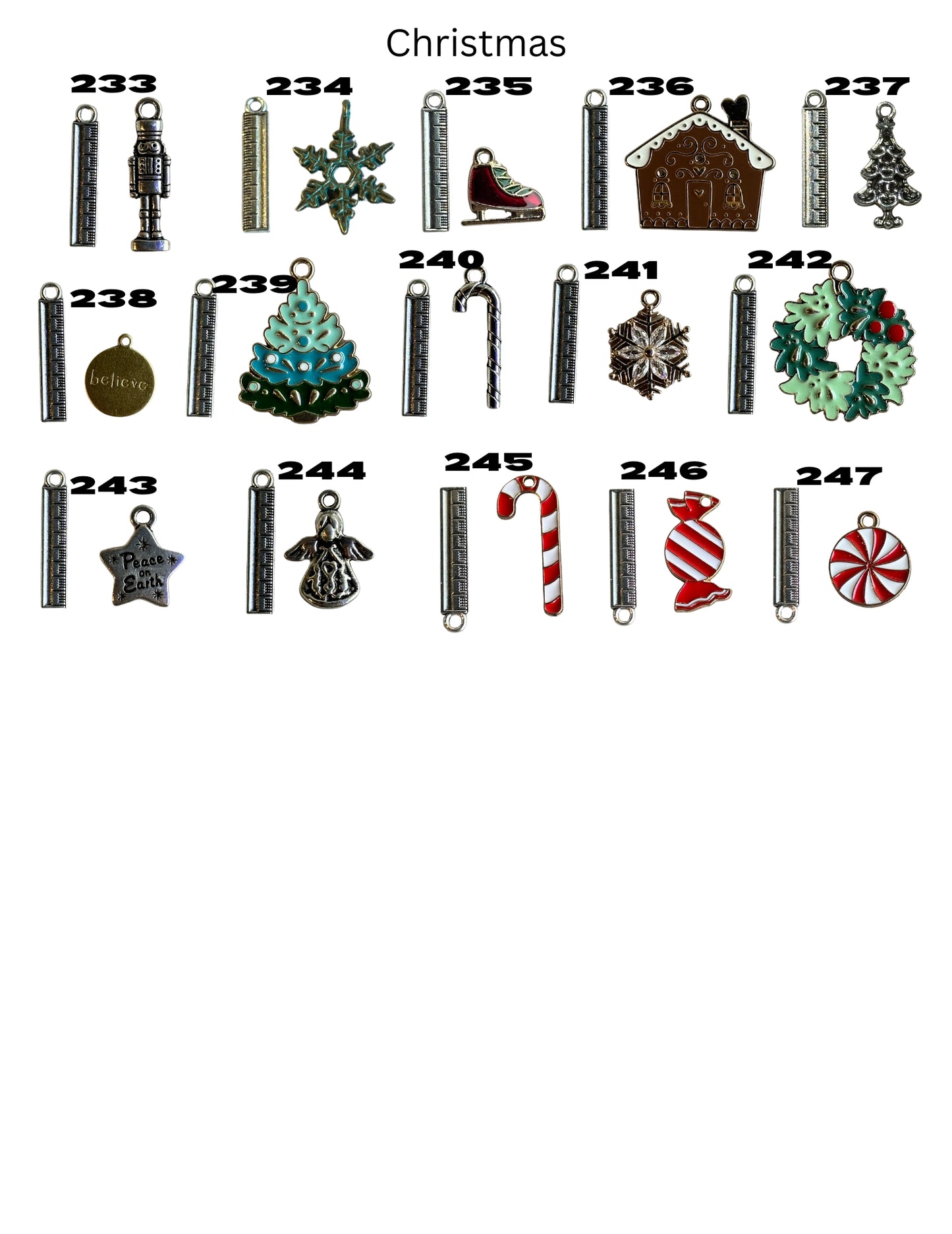 Custom Advent Charm Calendar (Necklace or Bracelet) Pre-order*