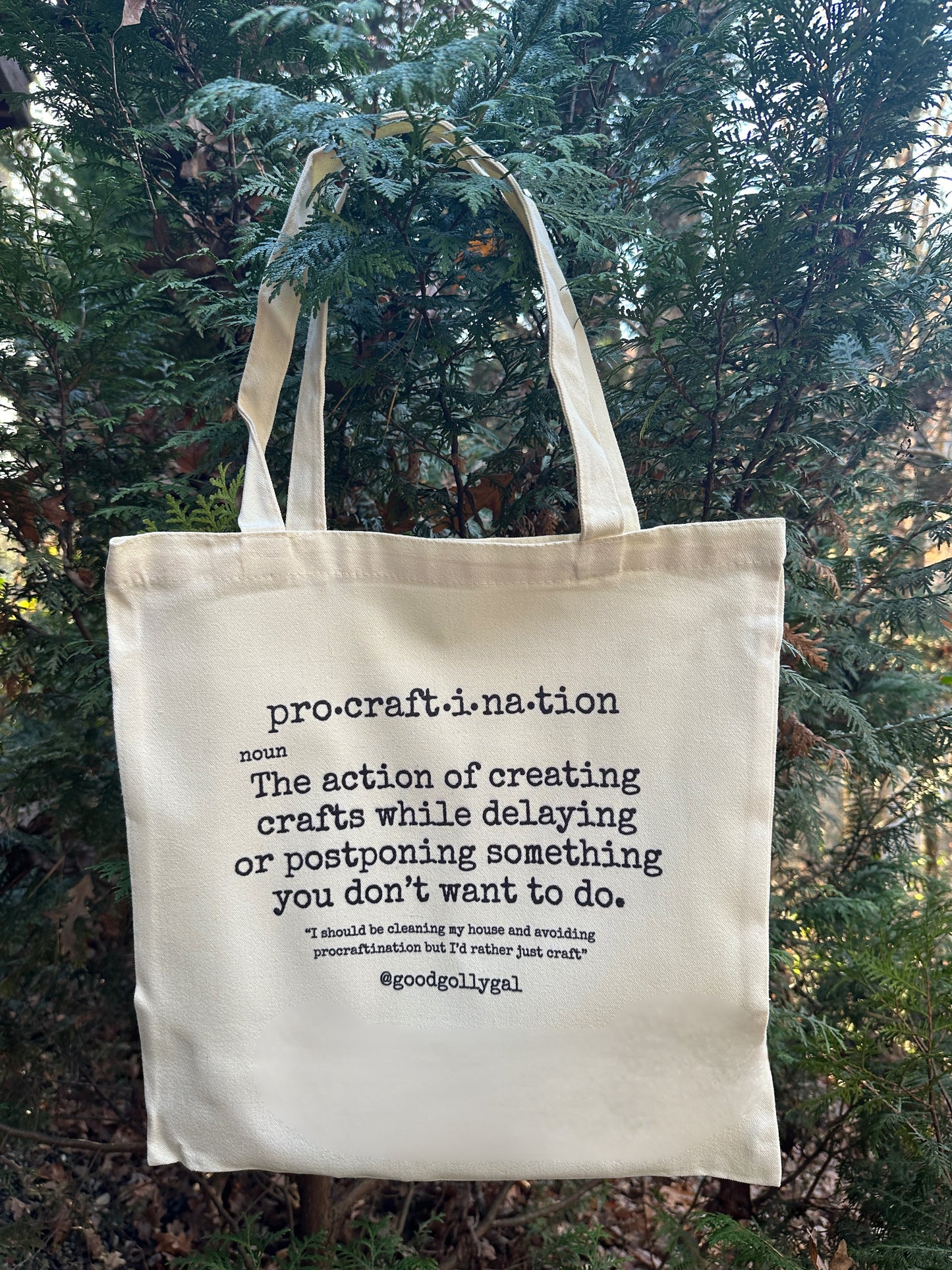 PROCRAFTINATION - CANVAS TOTE BAG