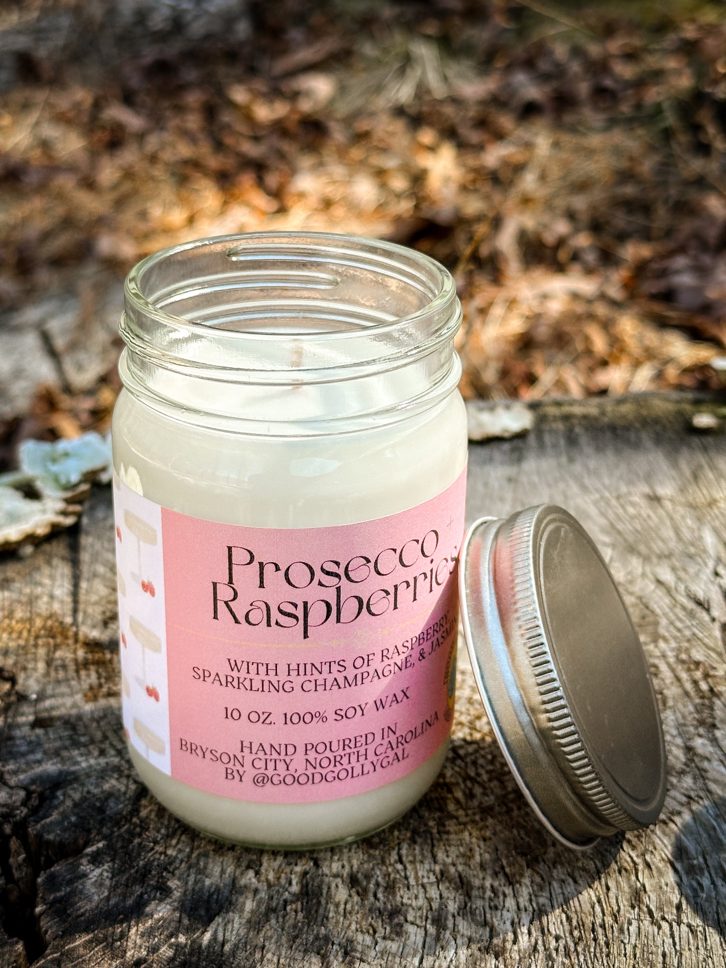 Prosecco + Raspberries Candle