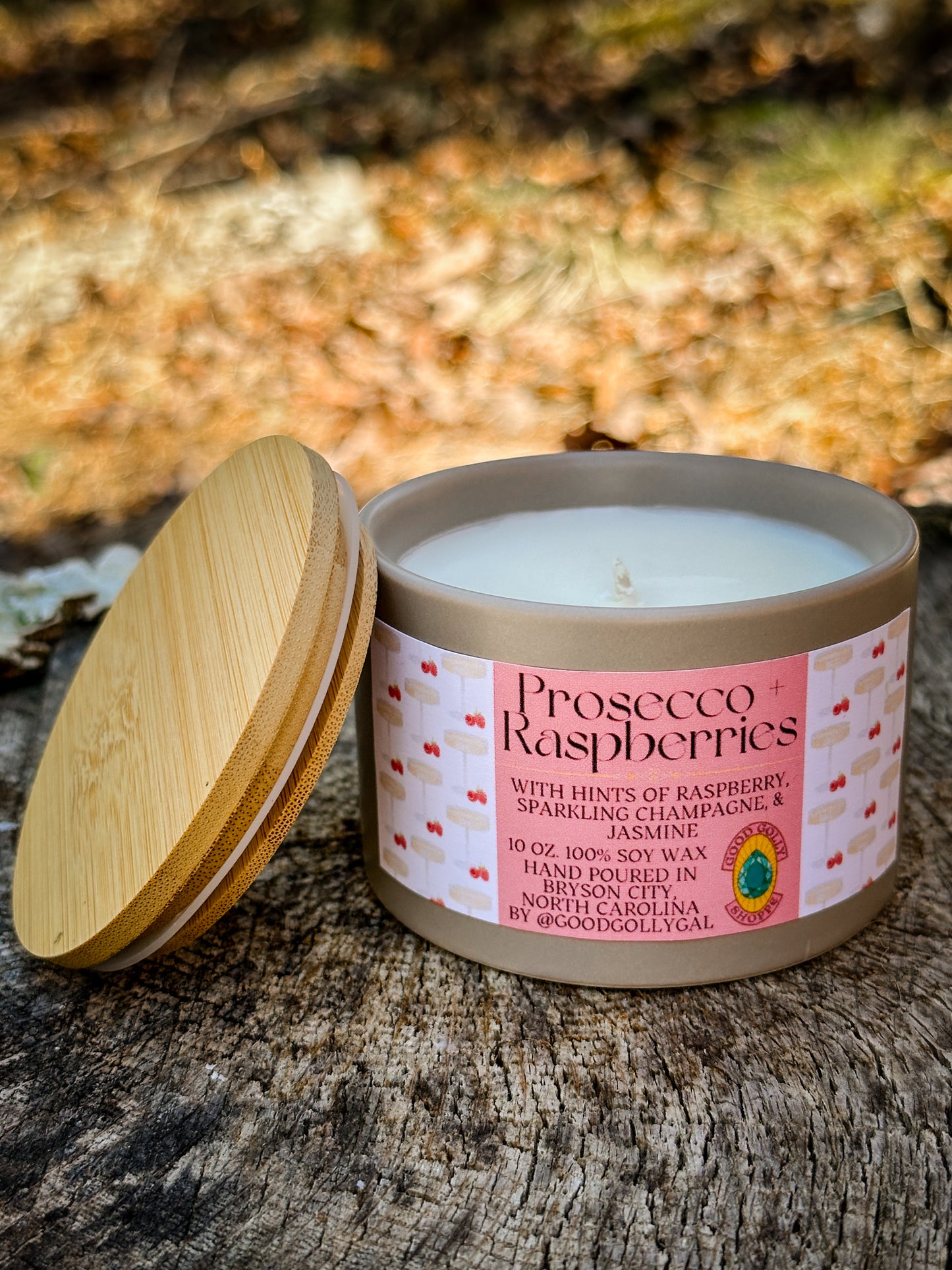 Prosecco + Raspberries Candle