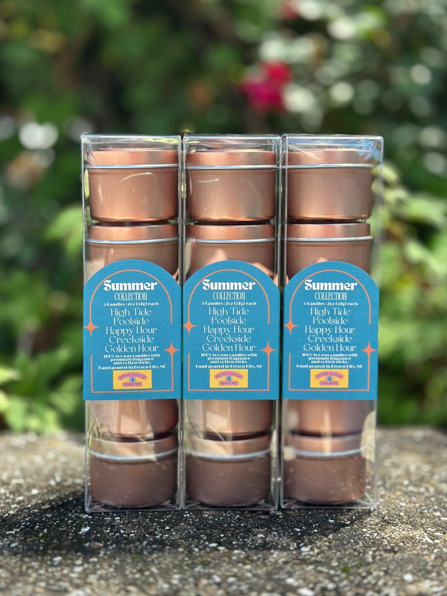 Summer Candle Collection Sample Set 5 -2 oz candles