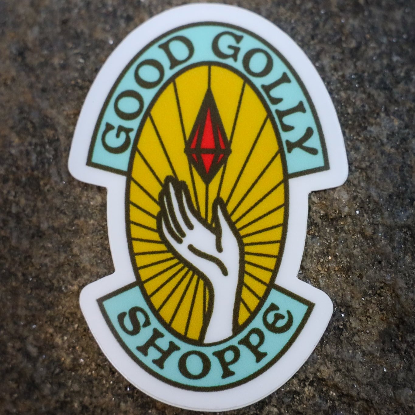 GOOD GOLLY SHOPPE - VINYL HAND LOGO STICKER