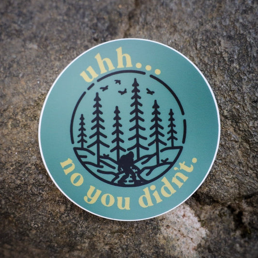 GO OUTSIDE - VINYL BIG FOOT STICKER