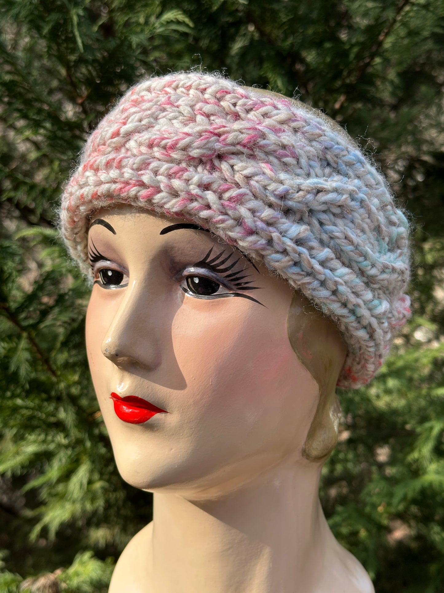 Hand-Knit Wool Blend Ear Warmer