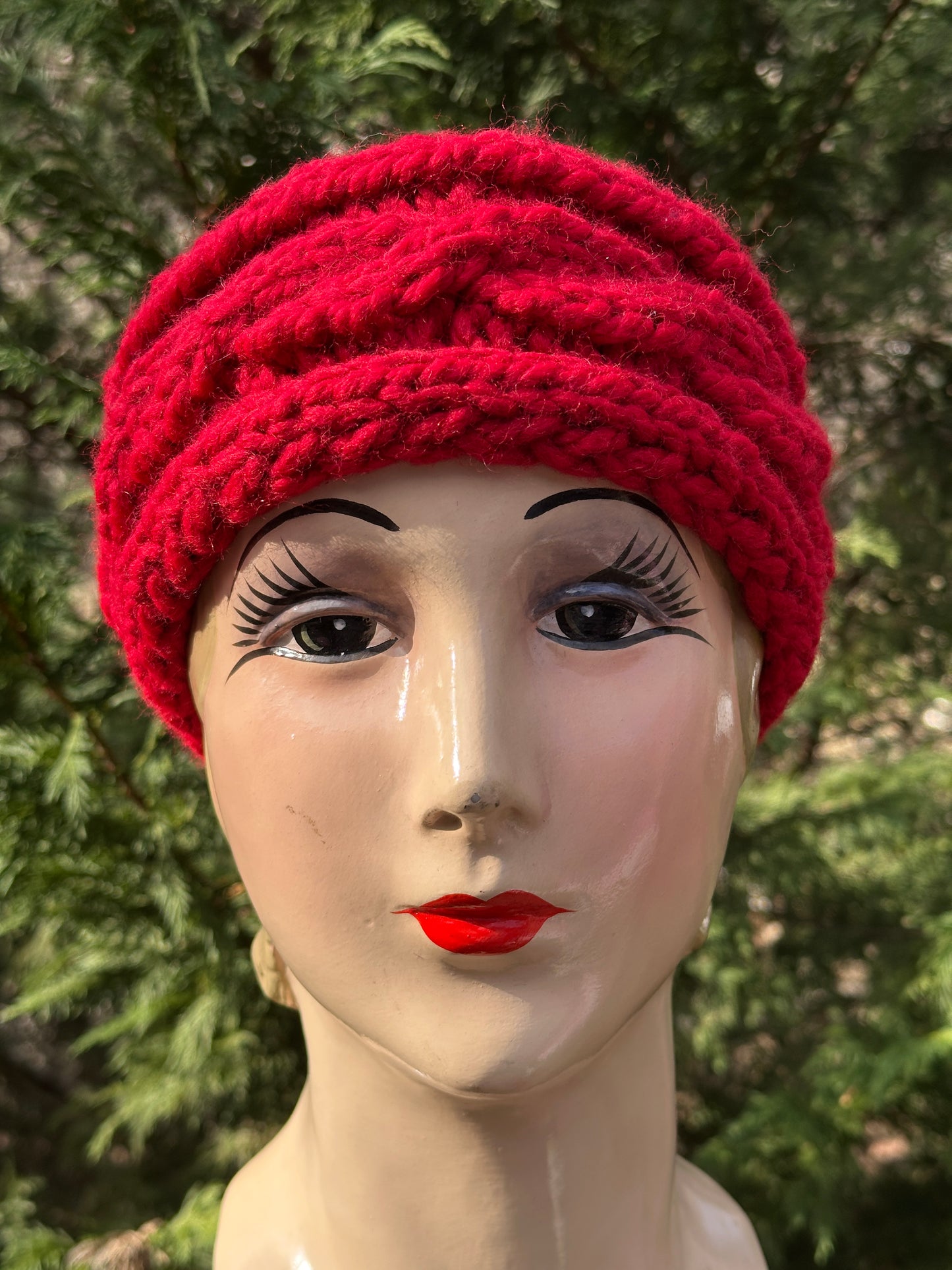 Hand-Knit Wool Blend Ear Warmer