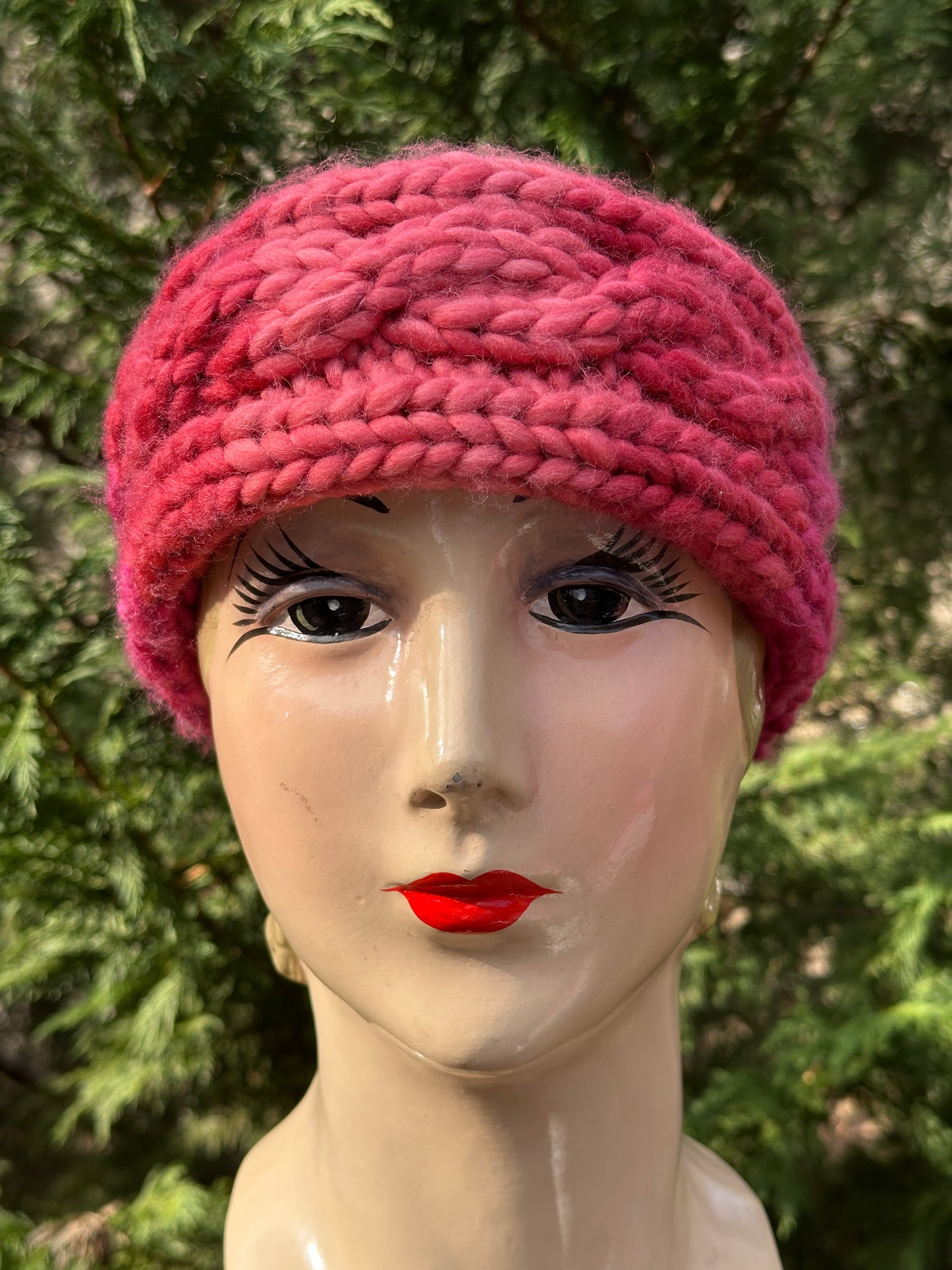 Hand-Knit Wool Blend Ear Warmer