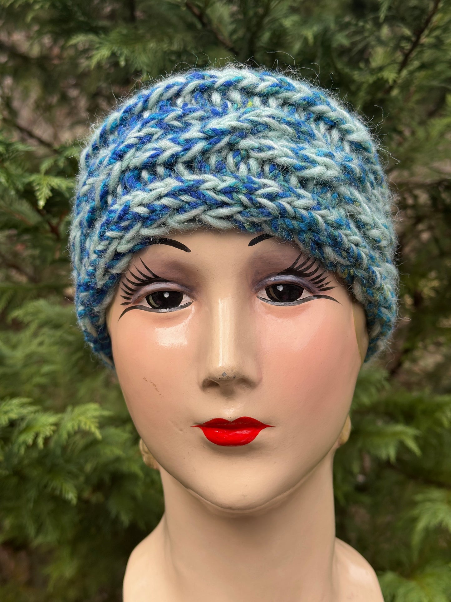 Hand-Knit Wool Blend Ear Warmer