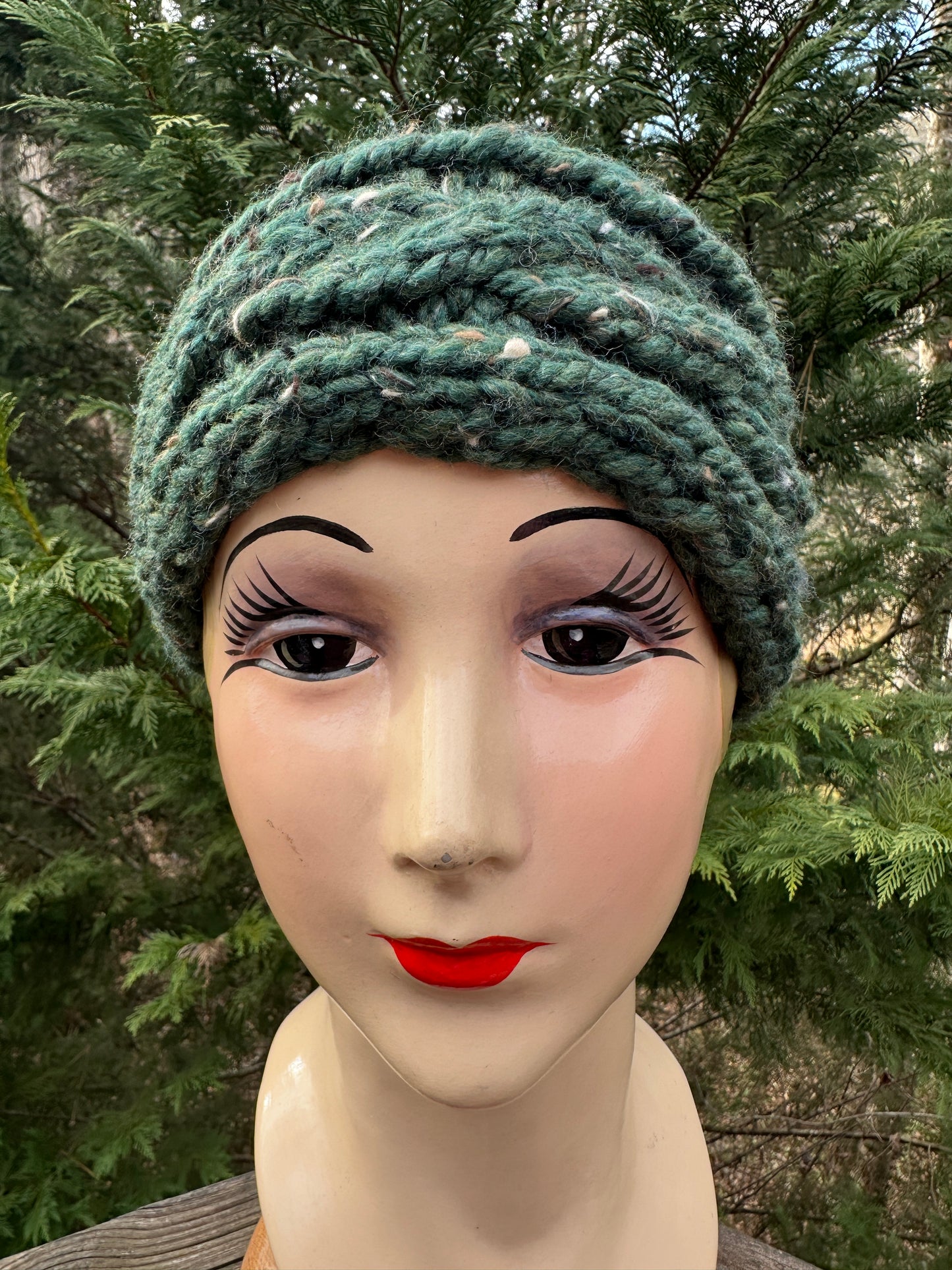 Hand-Knit Wool Blend Ear Warmer