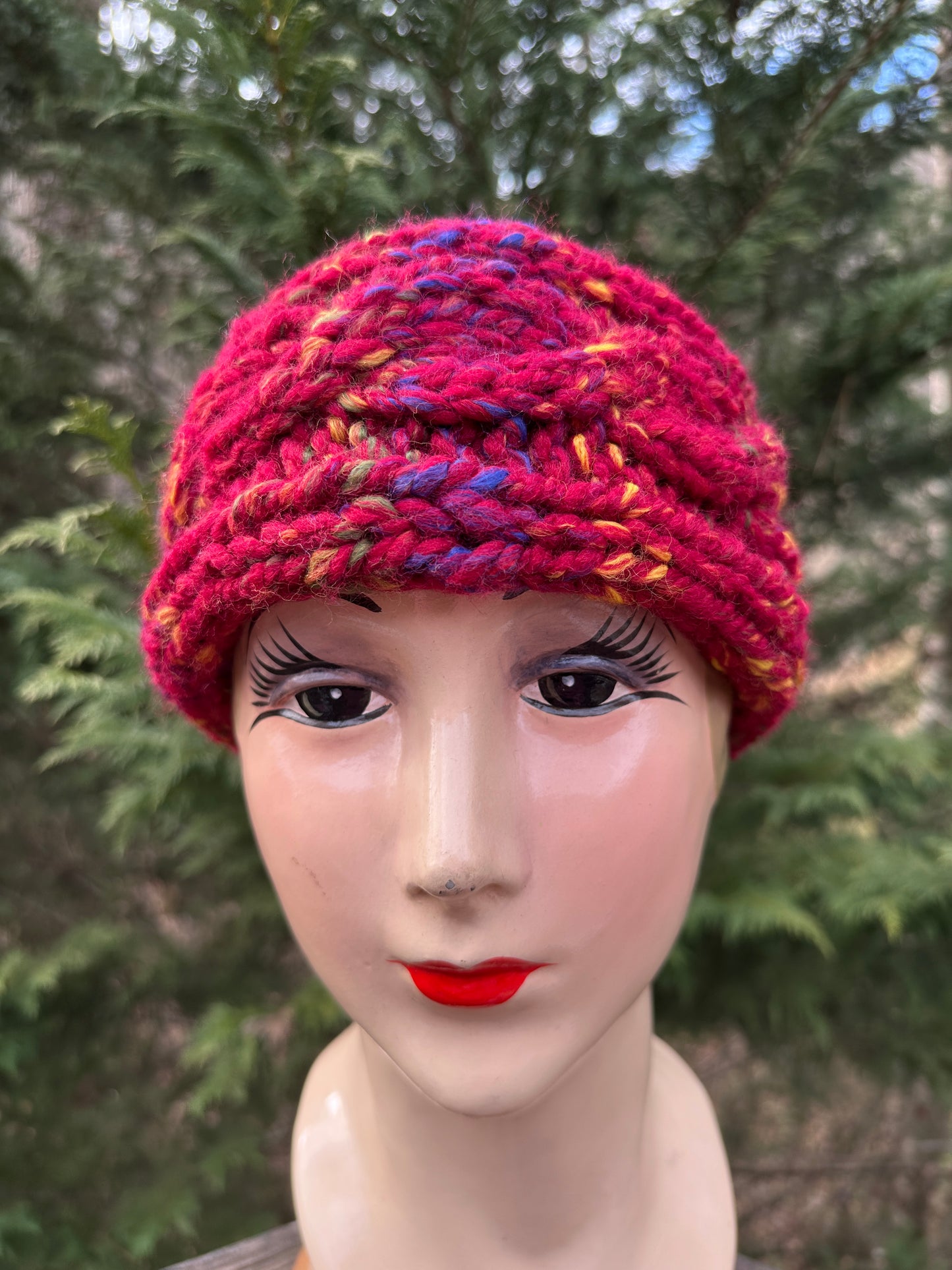 Hand-Knit Wool Blend Ear Warmer
