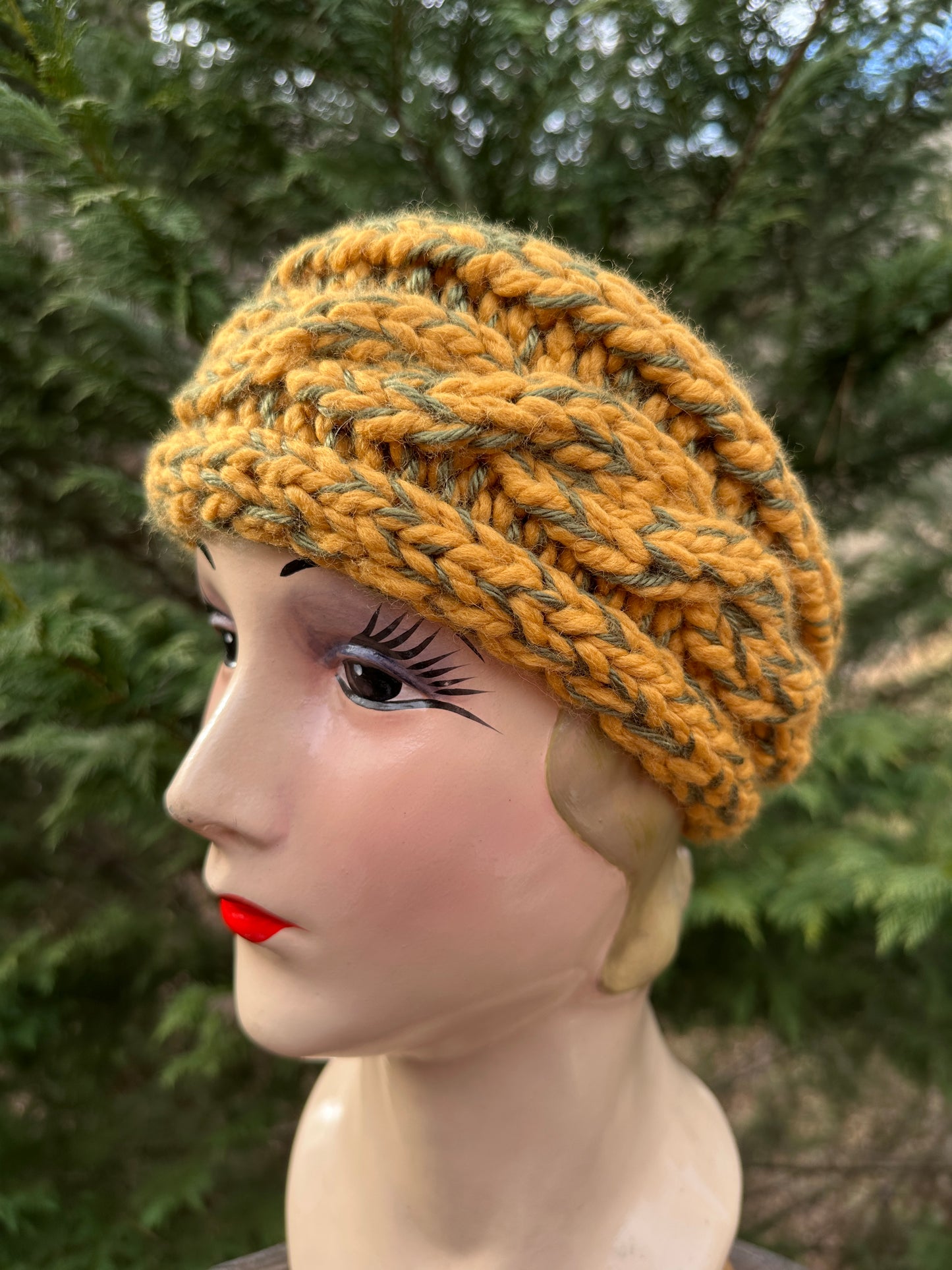 Hand-Knit Wool Blend Ear Warmer
