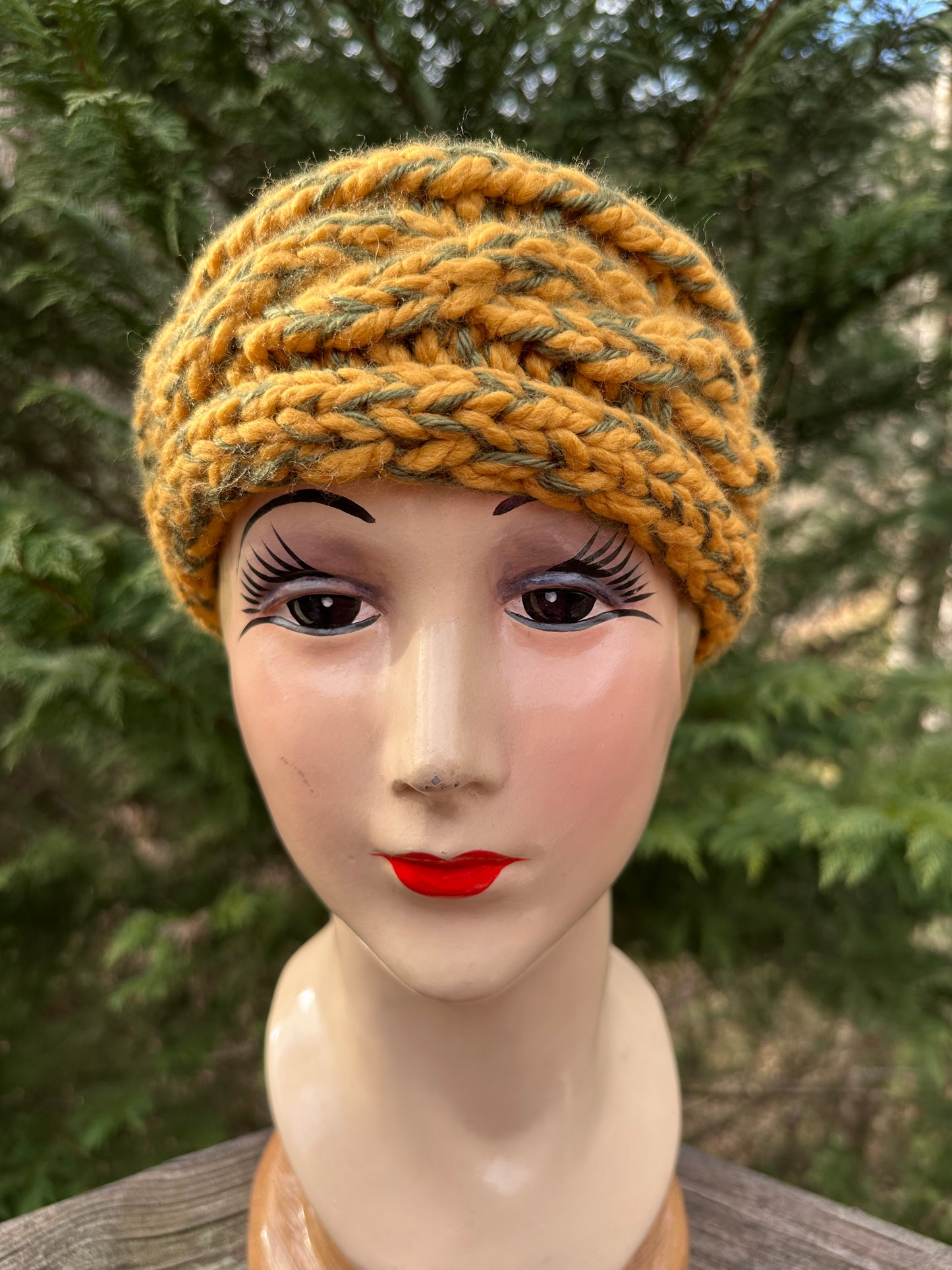 Hand-Knit Wool Blend Ear Warmer