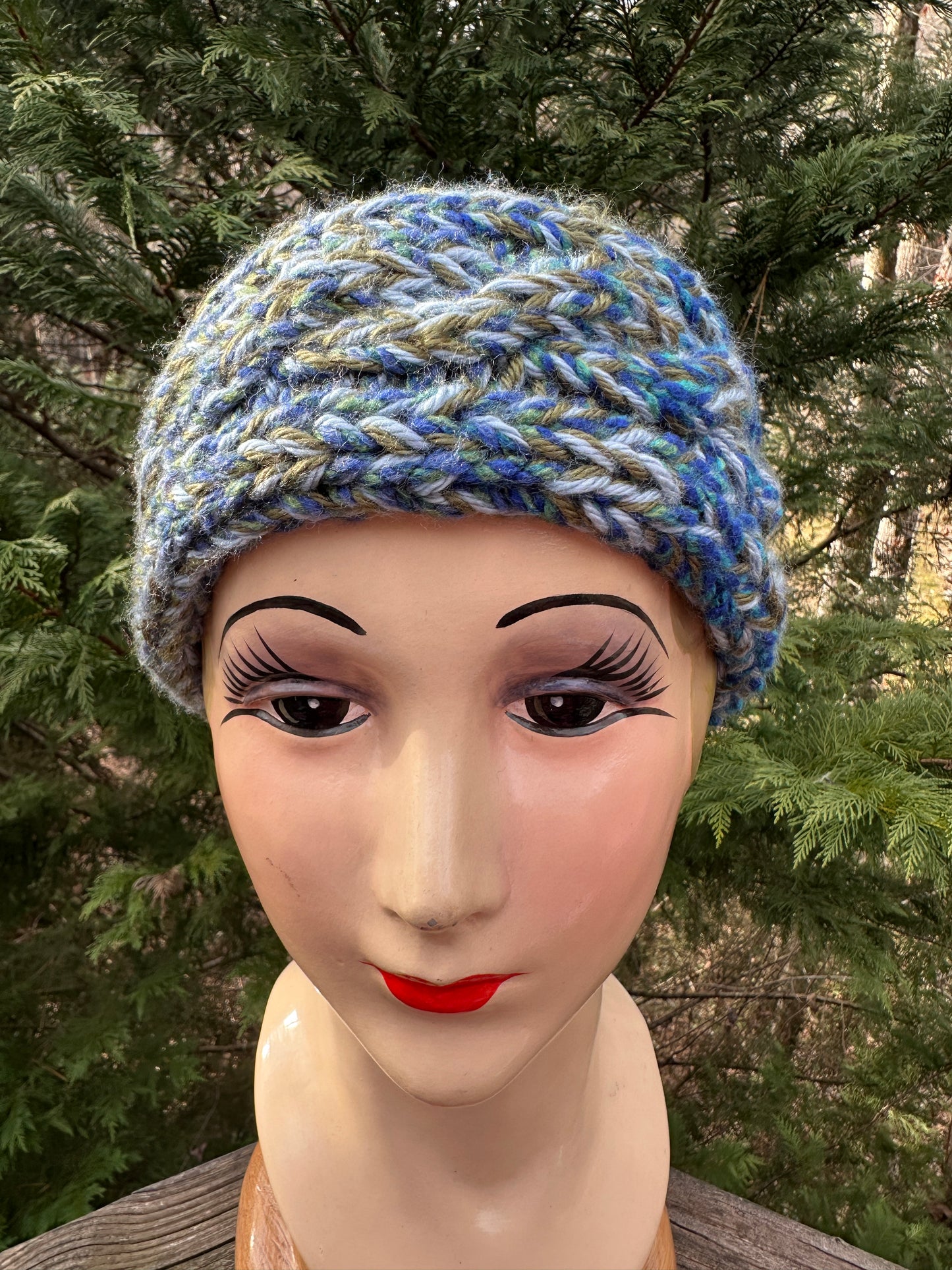Hand-Knit Wool Blend Ear Warmer