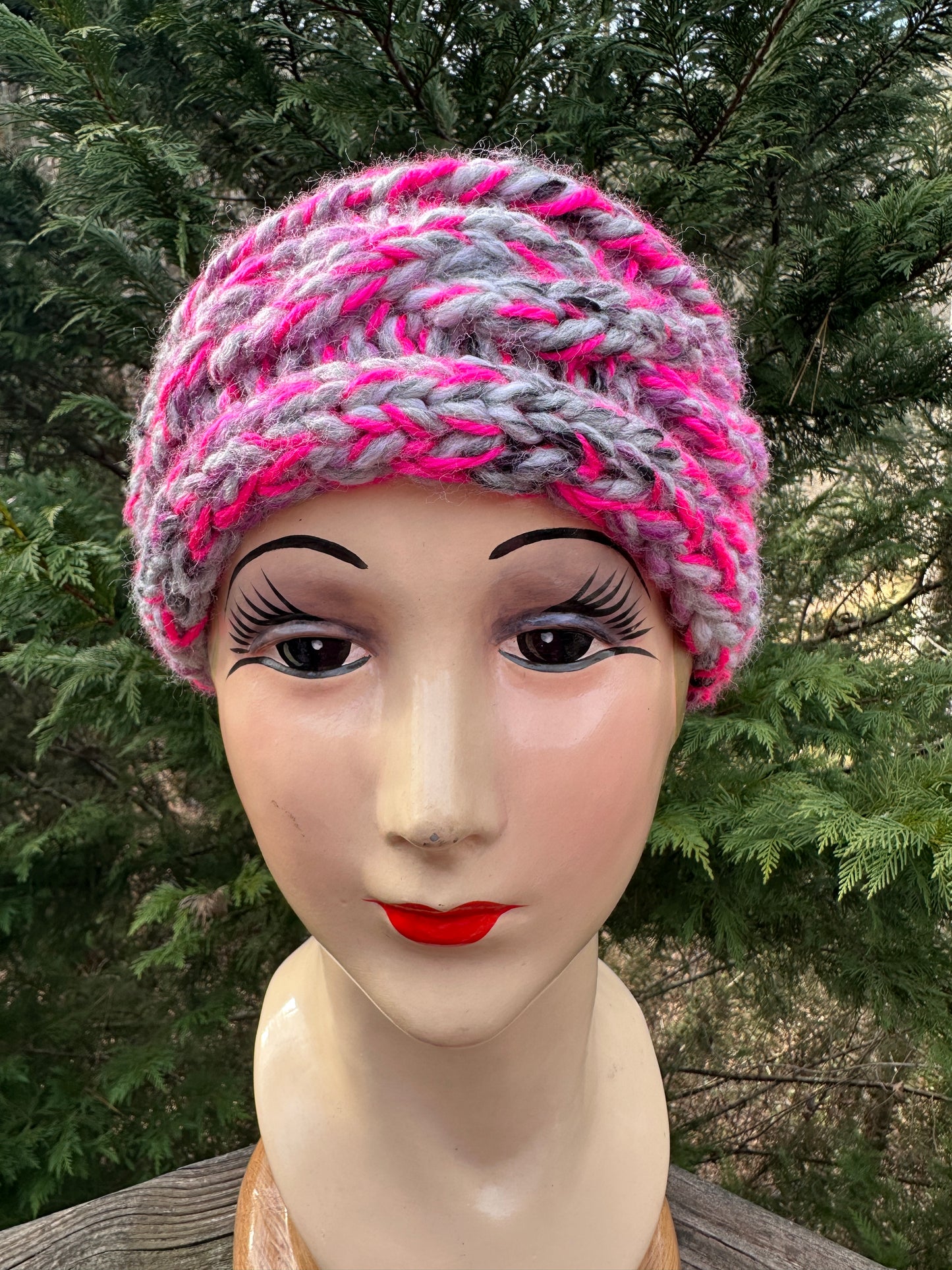 Hand-Knit Wool Blend Ear Warmer