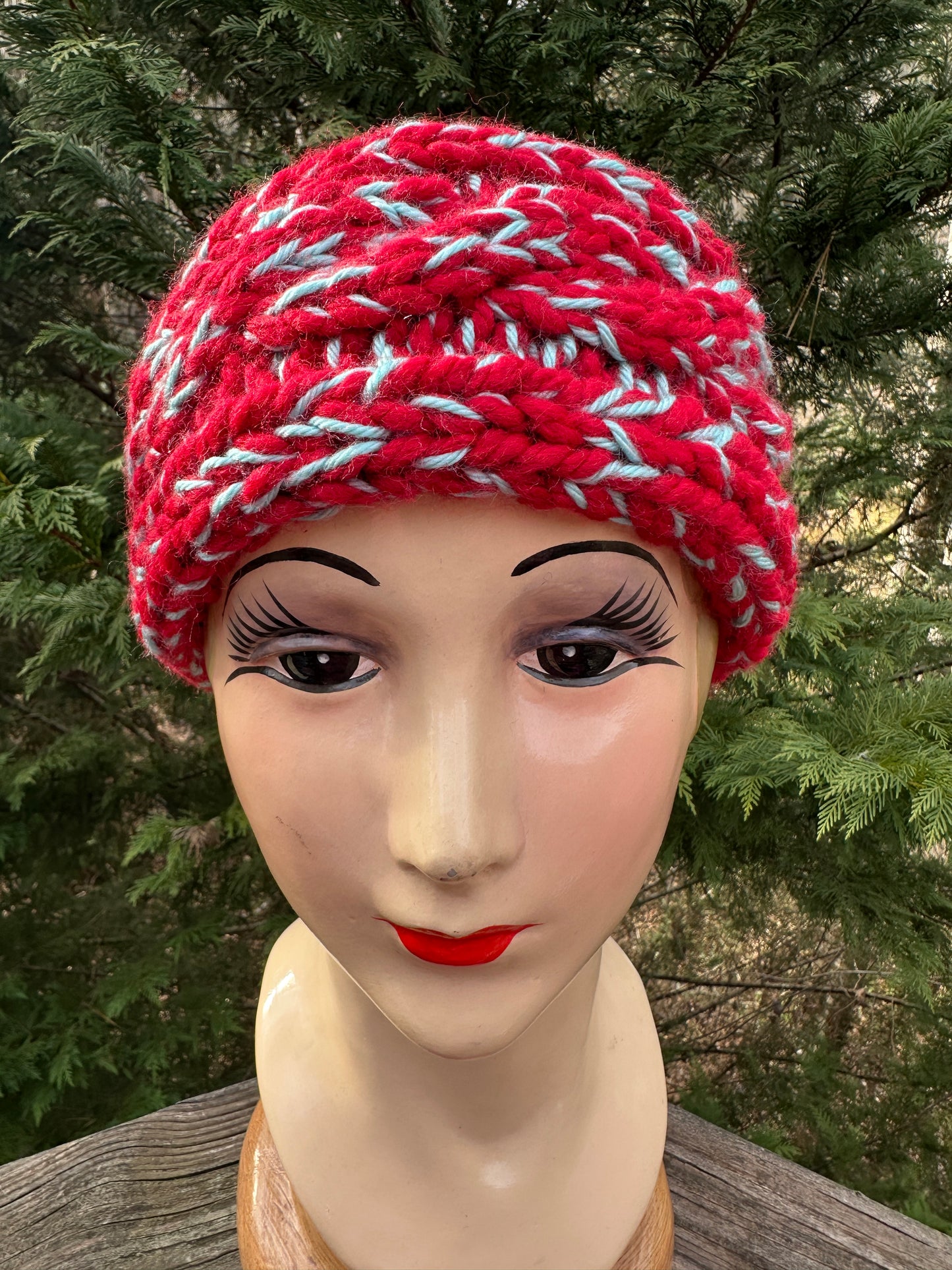 Hand-Knit Wool Blend Ear Warmer