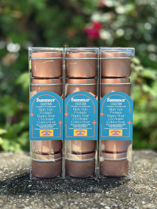 Summer Candle Collection Sample Set 5 -2 oz candles
